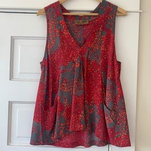 Karen Zambos vintage couture silk blouse